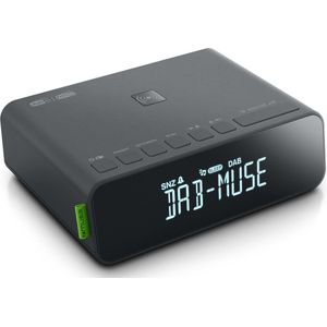 Muse M-175DBI - Digitale wekkerradio, DAB+/FM, draadloos opladen (QI charging)