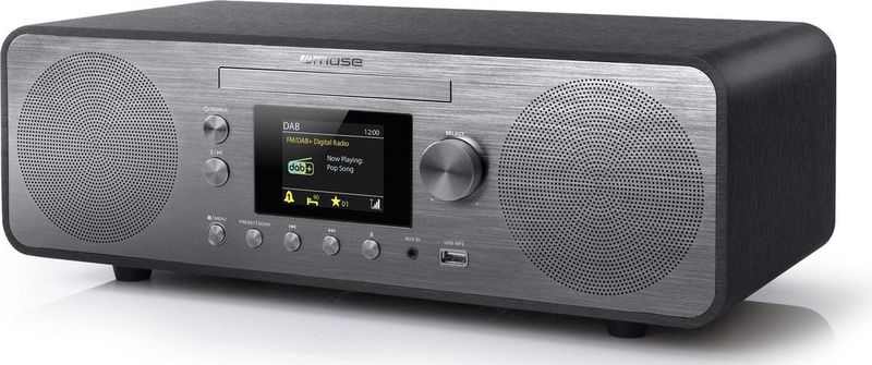 Muse M-885DBT - Micro-audiosysteem met DAB+/FM-radio, CD, USB en bluetooth