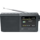 Muse M-117DB - DAB+/FM-radio - Zwart - Compact - LCD-kleurendisplay