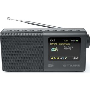 Muse M-117DB - DAB+/FM-radio - Zwart - Compact - LCD-kleurendisplay