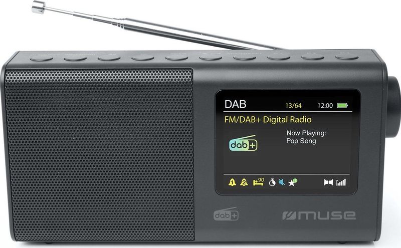 Muse M-117DB - DAB+/FM-radio - Zwart - Compact - LCD-kleurendisplay
