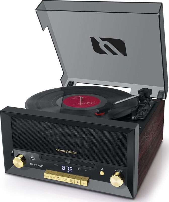 Muse - MT112W - Audiodraaitafel - Bruin - Volautomatisch