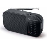 Muse - M025R - Draagbare Radio - Zwart - Compact Ontwerp
