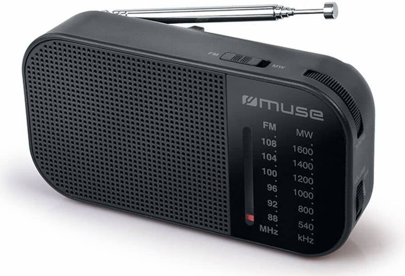 Muse - M025R - Draagbare Radio - Zwart - Compact Ontwerp