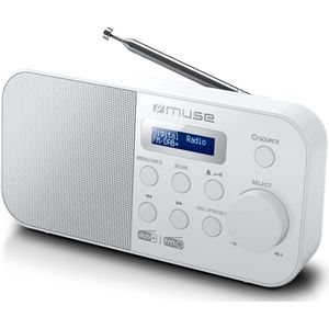 Muse - M-109DBW - Digitale DAB+ / FM Radio - Wit - Compact