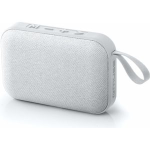 Muse M-308BTW Draagbare Bluetooth Speaker - Compact met Stoffen Bekleding, Wit