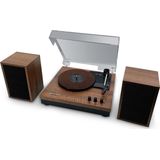 Muse MT-108BT - Stereo platenspelersysteem met bluetooth en USB, hout