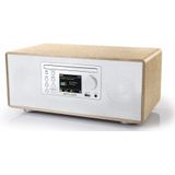 Muse - M-695DBTW - Radio - Wit/Bruin - DAB+, FM, Bluetooth, CD-speler, TFT-LCD-display