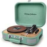 Muse MT-201WG - Bluetooth Kofferplatenspeler - Mintgroen - Compact