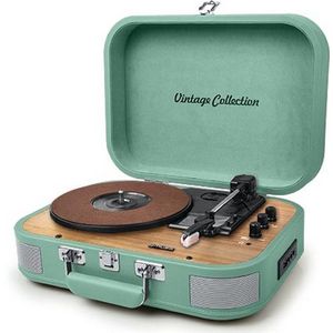 Muse MT-201WG - Bluetooth Kofferplatenspeler - Mintgroen - Compact