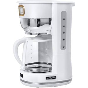 MS-220W - Muse filter-koffiezetapparaat, 1,4 L, wit/messing