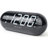 Muse - M-19 Wekkerradio - Zwart - LED-display - Dubbel Alarm