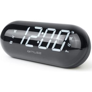 Muse - M-19 Wekkerradio - Zwart - LED-display - Dubbel Alarm