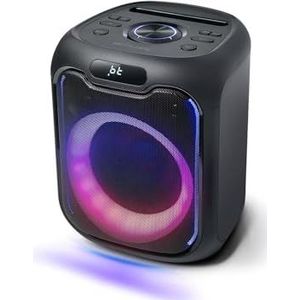 Muse M-1803 Bluetooth Partybox, 150 Watt, Lichteffekte, Netz- und Akkubetrieb, 1 Mikrofon, Stereo Pairing Funktion