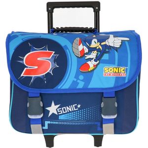 Sonic the Hedgehog Trolley boekentas 2 compartimenten 41x40x16