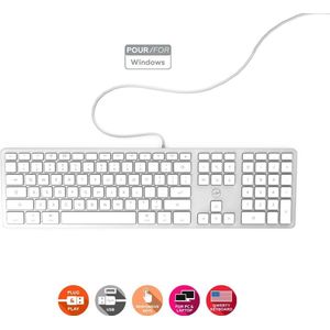Mobility Lab ML302843 Ultra Slim toetsenbord PC, elegant en ultradun QWERTY US International – bedraad – Space Grey – 450 x 130 x 28 mm – QWERTY US International