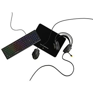 Mobility Lab Nova Gaming - NG305387 - Aquila RGB 4-in-1 Gaming Pack - toetsenbord, headset, muis en muismat