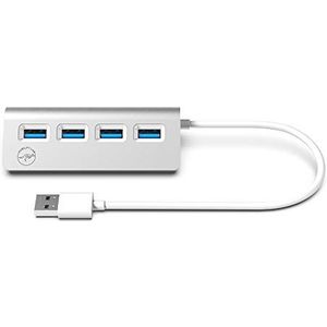Mobility Lab ML305776 USB-hub voor MacBook, 4 poorten, 3.0, grijs