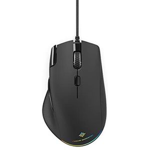 NG305813 Leo - bedrade muis, RGB, 6 verstelbare knoppen, DPI 12800, gevlochten kabel