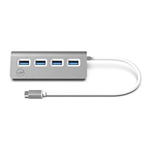 Mobility Lab - ML311821 - USB-C Hub - Grijs - 4 USB 3.0 Poorten