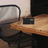 EVOOM - EGY - Wekkerradio - Zwart - FM en DAB+ - 2 Alarmen - Batterij/USB