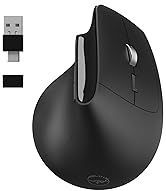 Mobility Lab - Premium Ergonomische Draadloze Muis - Stille Klikken - Instelbare DPI - USB of USB-C Aansluiting