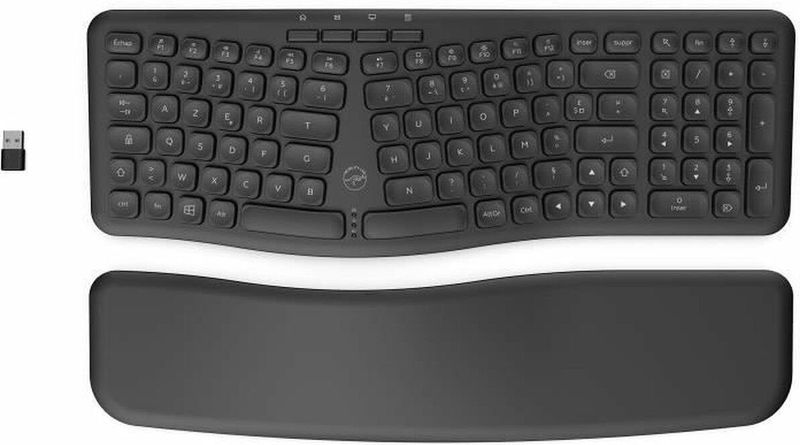 Mobility Lab - Ergonomisch Draadloos Toetsenbord - Met Magnetische Polssteun - Compatibel met Windows