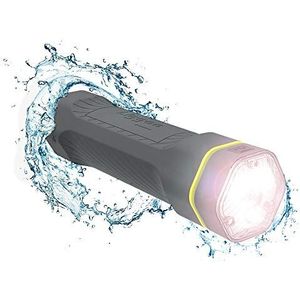 LIGGOO Led-zaklamp, krachtig, ultralicht, oplaadbaar via USB, waterdicht, zeer schokbestendig, zaklamp met 4 verlichtingsmodi