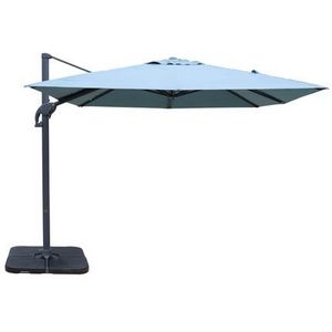 Easywind Zweefparasol Windbestendig 3x3m Belveo Acryl Blauw