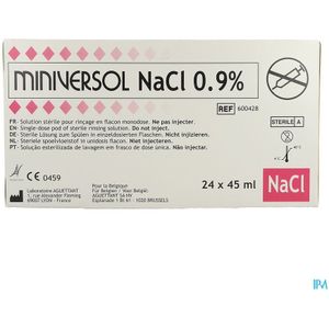 Miniversol - NaCl 0,9% - Flapullen - 24x45ml