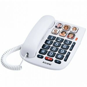 Alcatel Tmax 10 Kabel Gebonden Telefoon voor Senioren, Wit, 1 Stuk