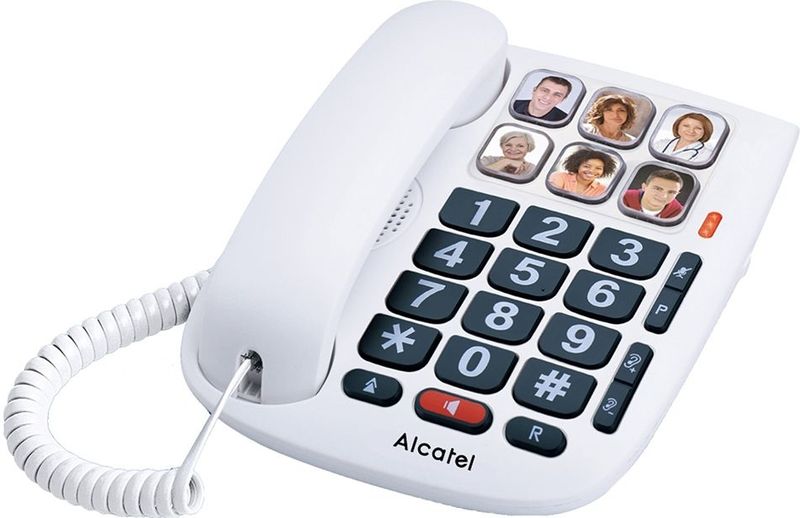 Alcatel Tmax 10 Kabel Gebonden Telefoon voor Senioren, Wit, 1 Stuk