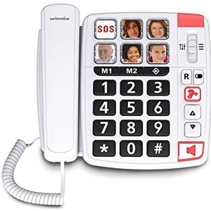 Vaste Telefoon voor Ouderen Swiss Voice Xtra 1110 Wit