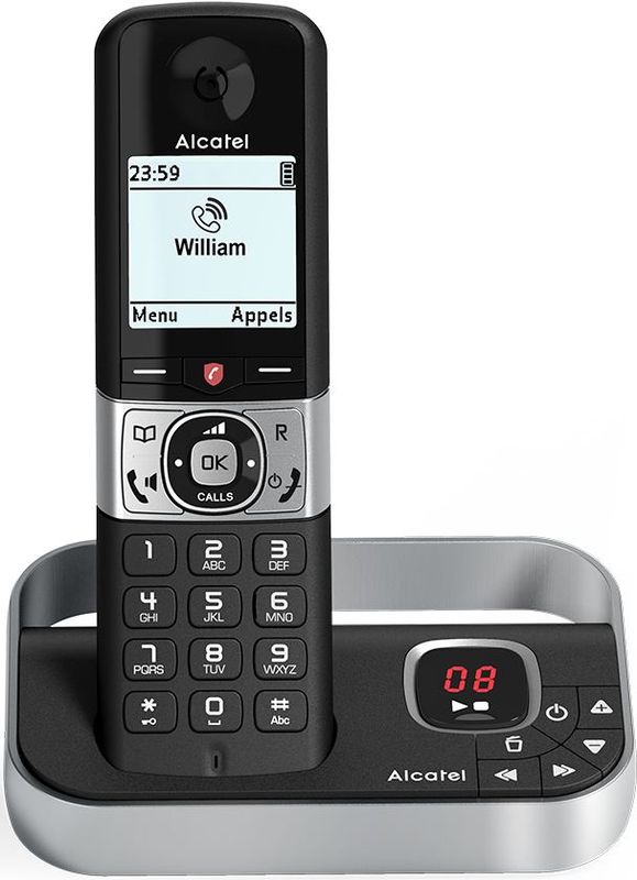 Alcatel - F890 Voice - Draadloze Dect Telefoon - Zwart - Nummerblokkering