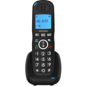 Alcatel XL535 DECT telefoon Nummerweergave, Telefoon, Zwart