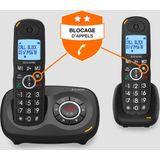 Alcatel XL595 Duoset Dect draadloze telefoon met antwoordapparaat met grote toetsen en grote display