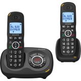 Alcatel XL595 Duoset Dect draadloze telefoon met antwoordapparaat met grote toetsen en grote display