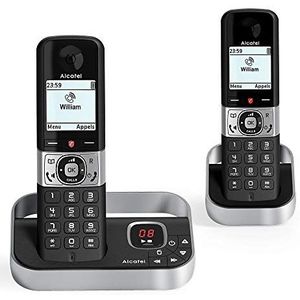 Alcatel F890 Voice Duo, zwart, EU-telefoon, draadloos, oproepblokkering, zwart