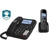 Amplicomms BigTel1580 Combo Huistelefoon - Draadloos - Groot LCD Display - Luid Gespreksvolume