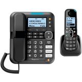 Amplicomms BigTel1580 Combo Huistelefoon - Draadloos - Groot LCD Display - Luid Gespreksvolume