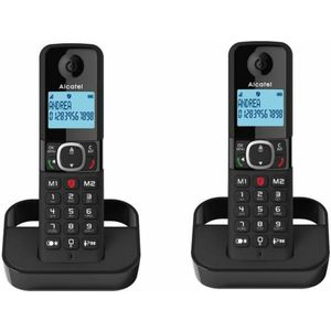 Draadloze telefoon Alcatel F860 DUO EU Zwart