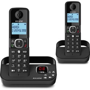 Alcatel - F860 Dect - Draadloze Telefoon met Antwoordapparaat - Zwart