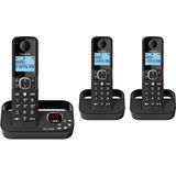 Alcatel F860 Trio set dect huistelefoon met nummerweergave antwoordapparaat en ongewenste beller blokkering - 3 handsets