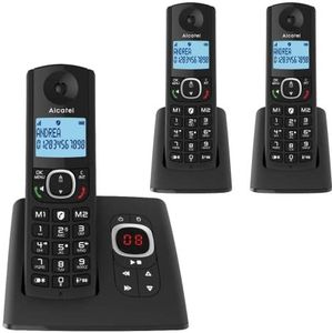 Alcatel - F530 Voice Trio - Draadloze Telefoon - Zwart - Met Antwoordapparaat en 3 Handsets