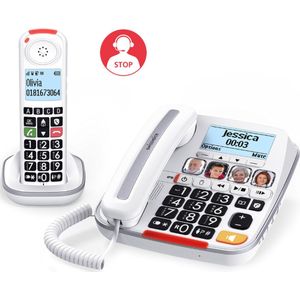 Swissvoice Xtra3355S Combo BNL - Senioren huistelefoon met Draadloze Dect telefoon