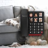 Amplicomms - Bigtel 40 Plus - Vaste Telefoon - Zwart - Gehoorapparaat Compatibel - Grote Toetsen