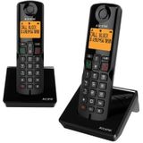 Draadloze telefoon Alcatel S280 DUO Wireless Zwart