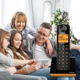 ALCATEL S280 Solo Orange TELEFONO DECT IDENTIFICADOR DE LLAMADAS, Naranja