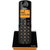 ALCATEL S280 Solo Orange TELEFONO DECT IDENTIFICADOR DE LLAMADAS, Naranja