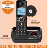 Alcatel F860 Trio set dect huistelefoon met nummerweergave antwoordapparaat en ongewenste beller blokkering - 3 handsets
